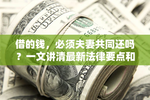 济南借的钱，必须夫妻共同还吗？一文讲清最新法律要点和避坑指南