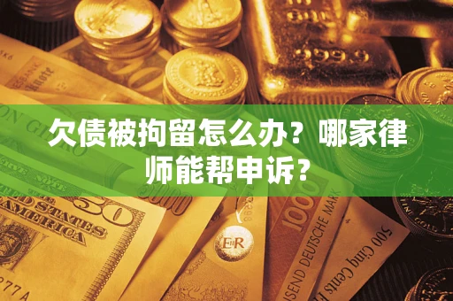济南欠债被拘留怎么办？哪家律师能帮申诉？