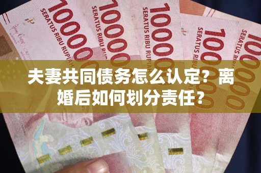 济南夫妻共同债务怎么认定？离婚后如何划分责任？