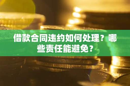 济南借款合同违约如何处理？哪些责任能避免？