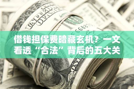 济南借钱担保费暗藏玄机？一文看透“合法”背后的五大关键陷阱